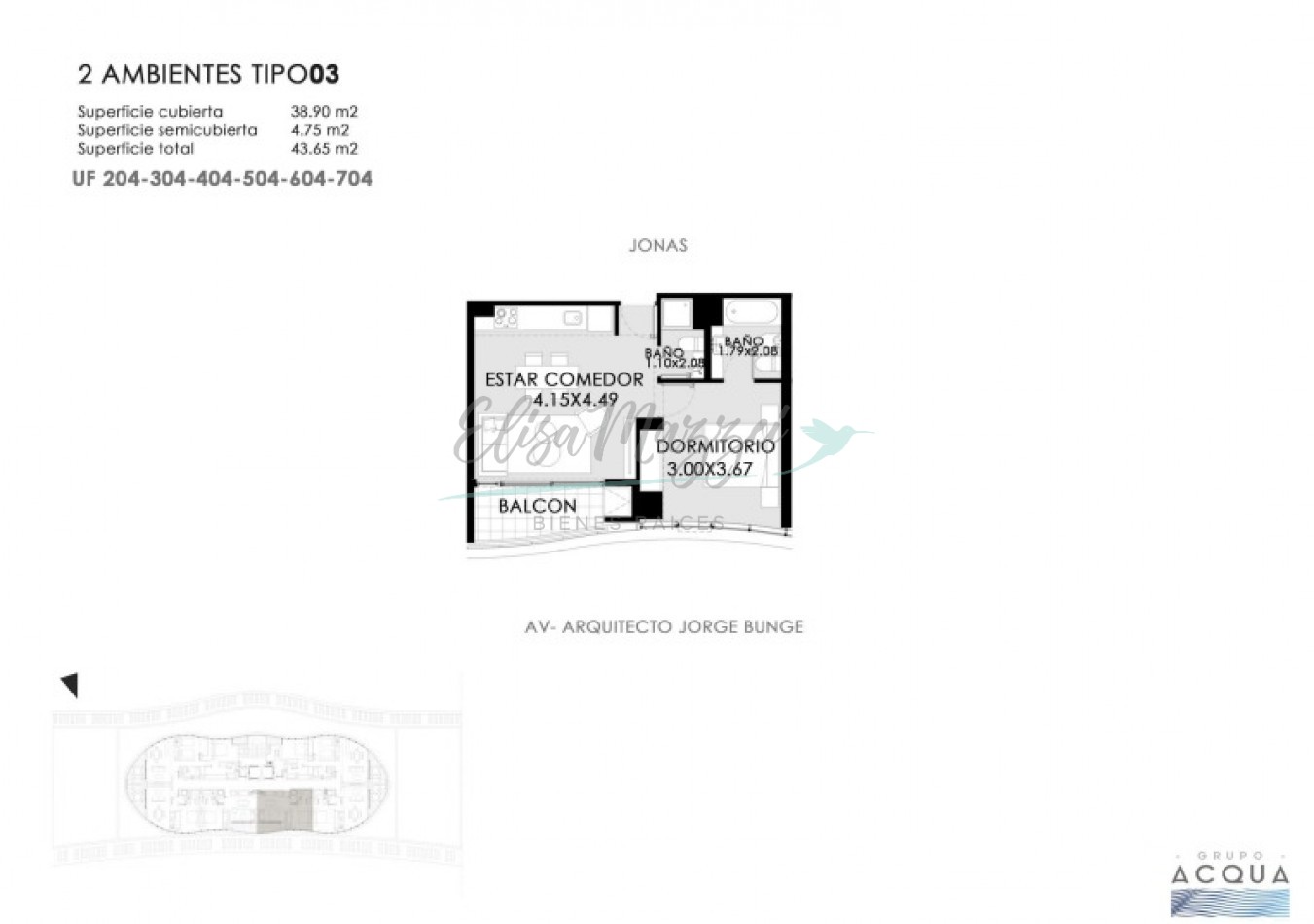 DEPARTAMENTO EN VENTA - DOS AMBIENTES EN POZO - PINAMAR CENTRO