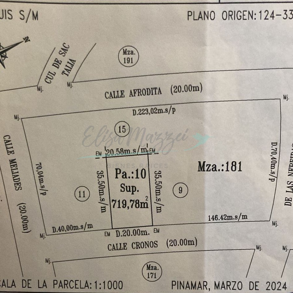 LOTE EN VENTA - NAYADES PINAMAR